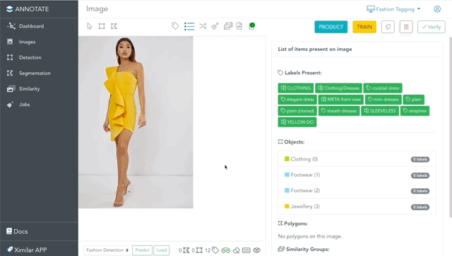 Automatically predict objects on one click speeds up annotating data.