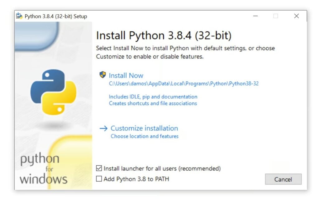 Installation via windows and macOS takes only a few clicks.
