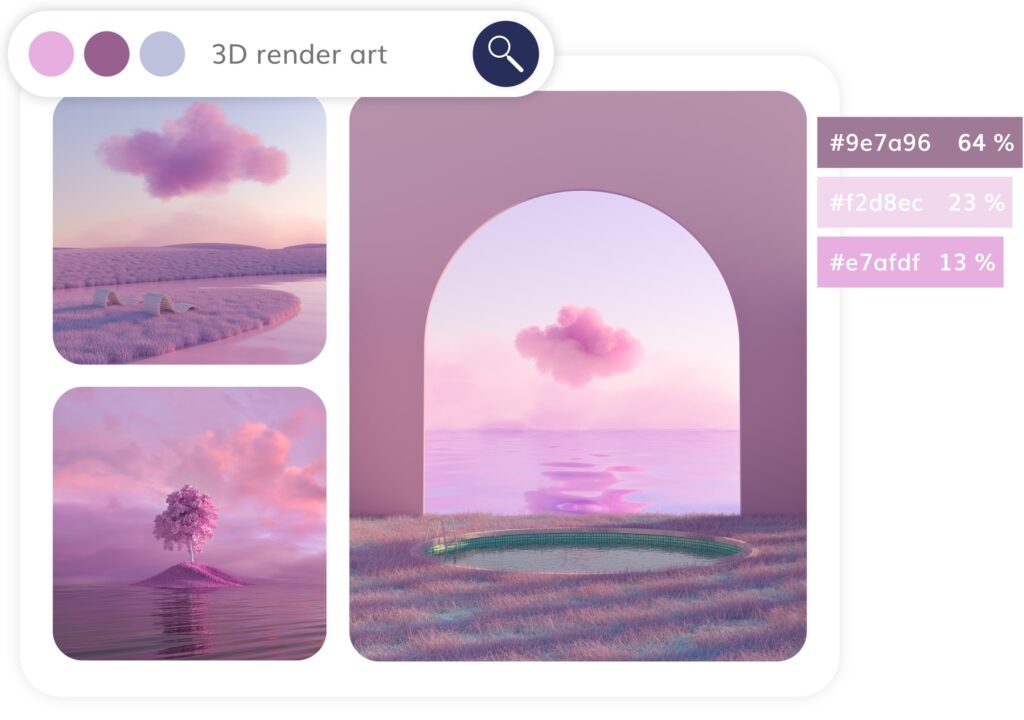 Stock photo search engine can be enhanced with color extraction by Ximilar to search, sort, filter or recommend images to users based on colors.