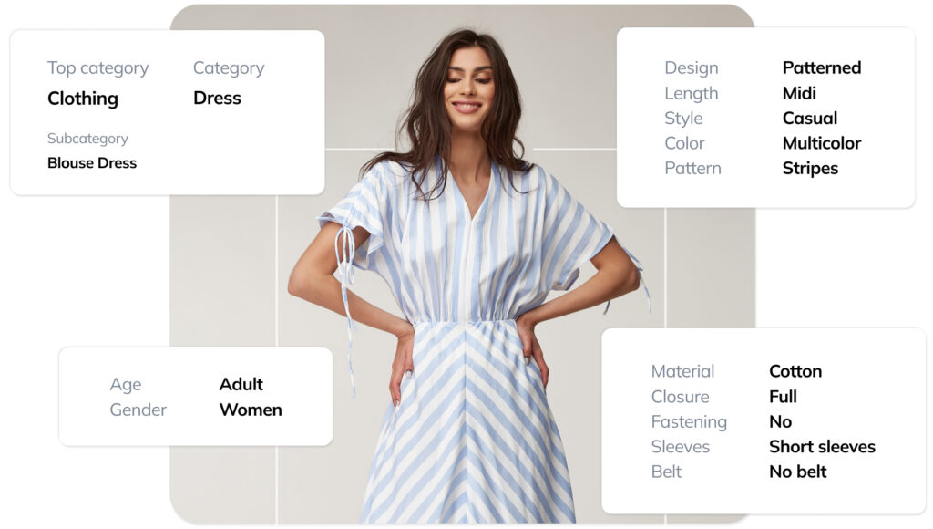 Breaking down automated fashion tagging: AI can automatically assign relevant tags and save you a significant amount of money and time, compared to the manual process.